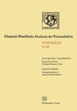 portada Rheinisch-Westfälische Akademie Der Wissenschaften: Natur-, Ingenieur- Und Wirtschaftswissenschaften Vorträge - N 397 (en Alemán)