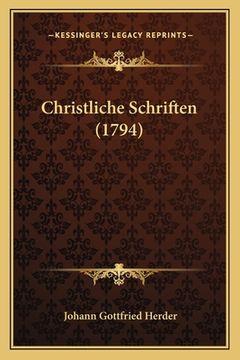portada Christliche Schriften (1794) (en Alemán)