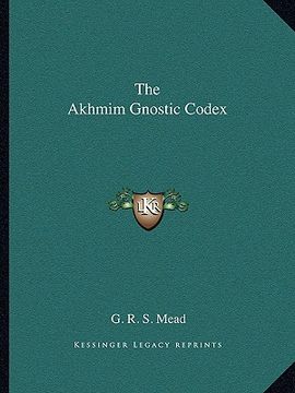 portada the akhmim gnostic codex (in English)