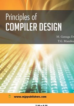 portada Principles of Compiler Design (en Inglés)