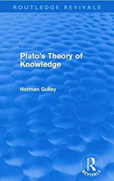portada Plato'S Theory of Knowledge (Routledge Revivals) (en Inglés)