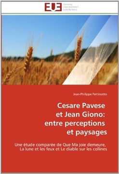 portada Cesare Pavese Et Jean Giono: Entre Perceptions Et Paysages
