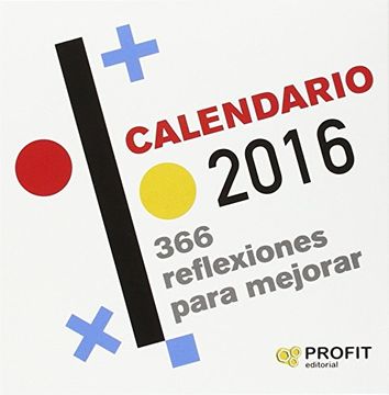 portada Calendario 2016. 366 Reflexiones Para Mejorar (Calendarios Profit)
