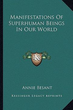 portada manifestations of superhuman beings in our world (en Inglés)