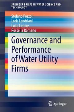 portada Governance and Performance of Water Utility Firms (in English)