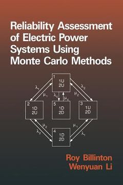 portada Reliability Assessment Of Electric Power Systems Using Monte Carlo Methods (en Inglés)
