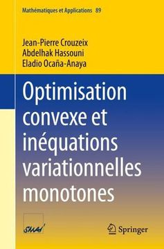 portada Optimisation Convexe Et Inéquations Variationnelles Monotones