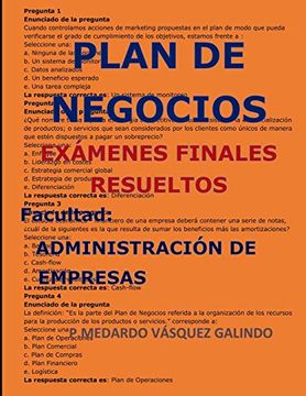 portada Plan de Negocios-Exámenes Finales Resueltos: Facultad: Administración de Empresas