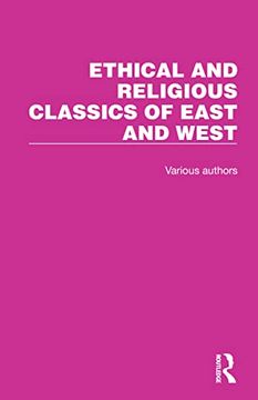portada Ethical and Religious Classics of East and West (in English)