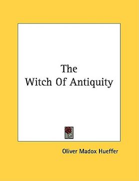 portada the witch of antiquity (en Inglés)