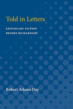 portada Told in Letters: Epistolary Fiction Before Richardson (en Inglés)