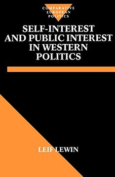 portada Self Interest and Public Interest in Western Politics (Comparative Politics) 