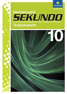 portada Sekundo 10. Arbeitsheft: Mathematik für Differenzierende Schulformen - Ausgabe 2009 (en Alemán)