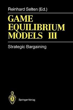 portada game equilibrium models iii: strategic bargaining (en Inglés)