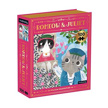 portada Romeow & Juliet Bookish Cats 100 Piece Puzzle (en Inglés)