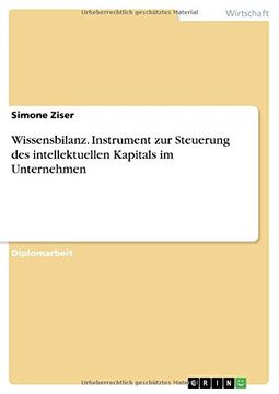 portada Wissensbilanz. Instrument zur Steuerung des intellektuellen Kapitals im Unternehmen (German Edition)