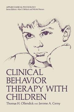 portada Clinical Behavior Therapy with Children (en Inglés)
