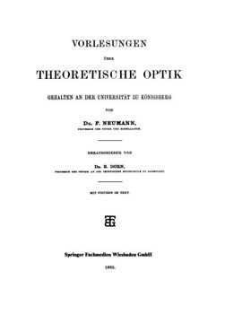 portada Vorlesungen über Theoretische Optik: Gehalten an der Universität zu Königsberg (German Edition)
