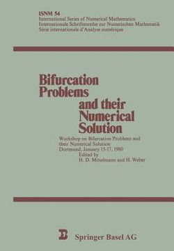 portada bifurcation problems and their numerial solution: workshop birfurcation problems and numerical solution, 1980 (en Alemán)