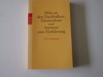 portada Hebt an den Dachbalken,Zimmerleute und Seymour Eine Einführung (in German)