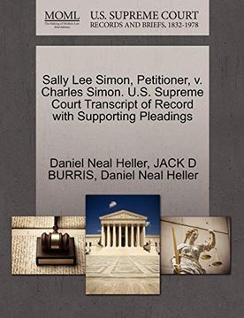 portada Sally lee Simon, Petitioner, v. Charles Simon. U. Sa Supreme Court Transcript of Record With Supporting Pleadings (en Inglés)