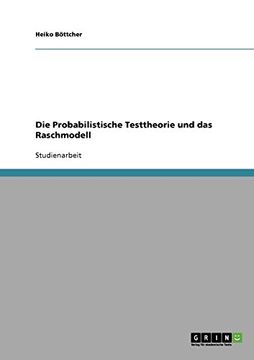 portada Die Probabilistische Testtheorie und das Raschmodell (German Edition)