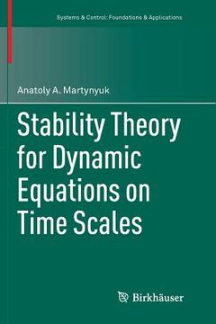 portada Stability Theory for Dynamic Equations on Time Scales (en Inglés)
