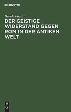 portada Der Geistige Widerstand Gegen rom in der Antiken Welt (in German)