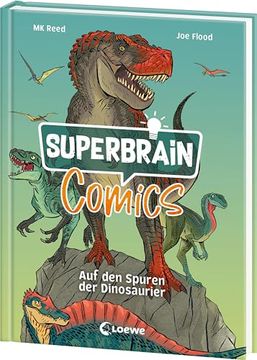 portada Superbrain-Comics - auf den Spuren der Dinosaurier (en Alemán)