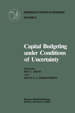 portada Capital Budgeting Under Conditions of Uncertainty (en Inglés)