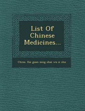 portada List of Chinese Medicines...