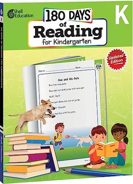 portada 180 Days of Reading for Kindergarten, 2nd Edition - Daily Reading Workbook for Classroom and Home, Reading Comprehension and Phonics Practice, School. Challenging Concepts (180 Days of Practice)