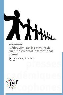 portada Reflexions Sur Les Statuts de Victime En Droit International Penal