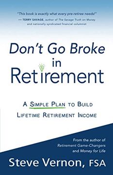 portada Don'T go Broke in Retirement: A Simple Plan to Build Lifetime Retirement Income (in English)