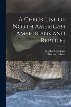 portada A Check List of North American Amphibians and Reptiles (en Inglés)