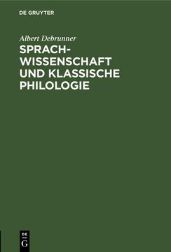 portada Sprachwissenschaft und Klassische Philologie (en Alemán)