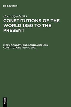 portada Index of North and South American Constitutions 1850 to 2007: No Am 