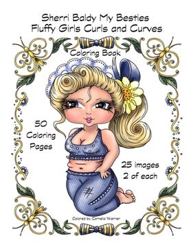 portada Sherri Baldy My Besties Fluffy Girls Curls and Curves Coloring Book (in English)