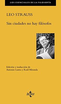 portada Sin Ciudades no hay Filósofos (in Spanish)
