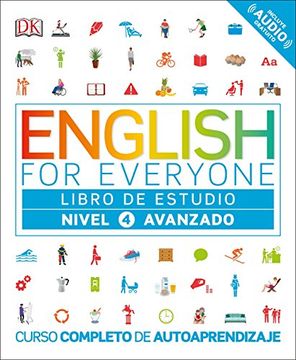 portada English for Everyone: Nivel 4: Avanzado, Libro de Estudio: Curso Completo de Autoaprendizaje