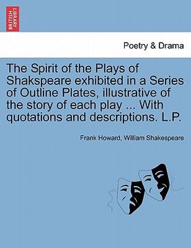 portada the spirit of the plays of shakspeare exhibited in a series of outline plates, illustrative of the story of each play ... with quotations and descript (en Inglés)