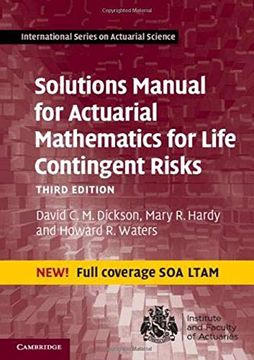 portada Solutions Manual for Actuarial Mathematics for Life Contingent Risks (International Series on Actuarial Science) (en Inglés)
