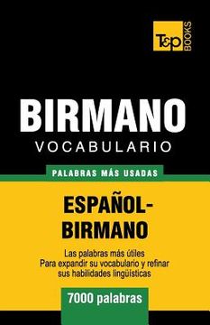 portada Vocabulario Español-Birmano - 7000 palabras más usadas