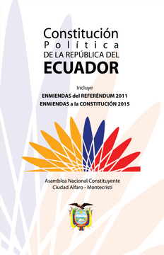 portada Constitución Política del Ecuador