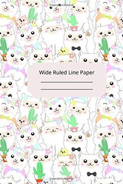 portada Baby Alpaca Theme Wide Ruled Line Paper 