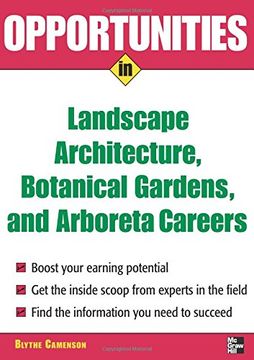 portada Opportunities in Landscape Architecture, Botanical Gardens and Arboreta Careers (Opportunities In…Series) (en Inglés)