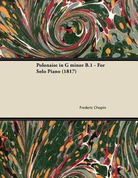 portada polonaise in g minor b.1 - for solo piano (1817)