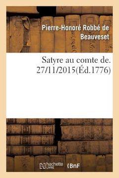 portada Satyre Au Comte de (in French)