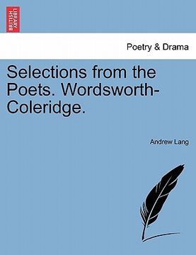 portada selections from the poets. wordsworth-coleridge.