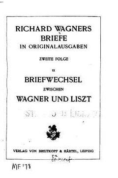portada Richard Wagners Briefe in Originalausgaben (in Africanos)